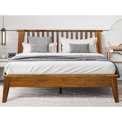 2 Piece Acacia Solid Wood Bedroom Set