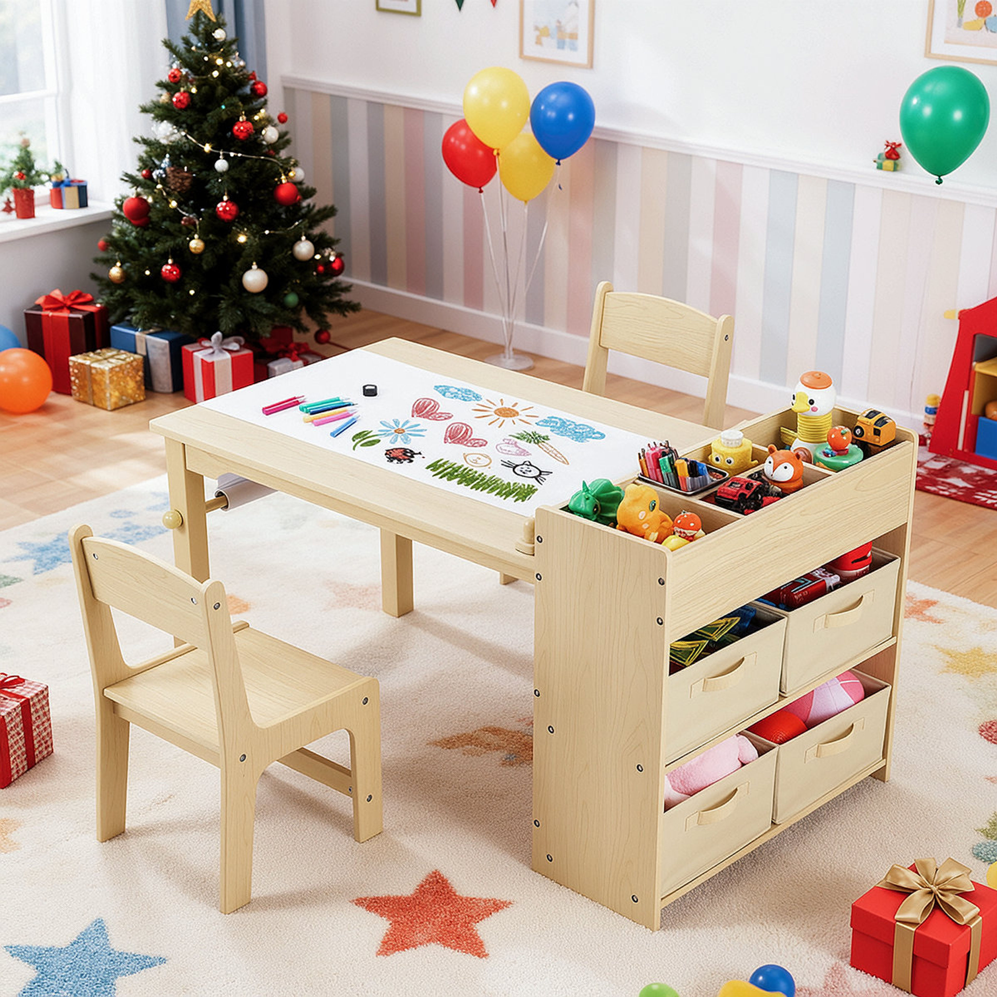 Jatasha Kids 3-Piece Arts & Crafts Table Set