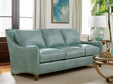 Tommy Bahama Home Twin Palms Koko Leather Sofa & Reviews | Wayfair