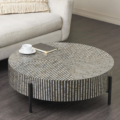Maly Round Mother of Pearl Coffee Table