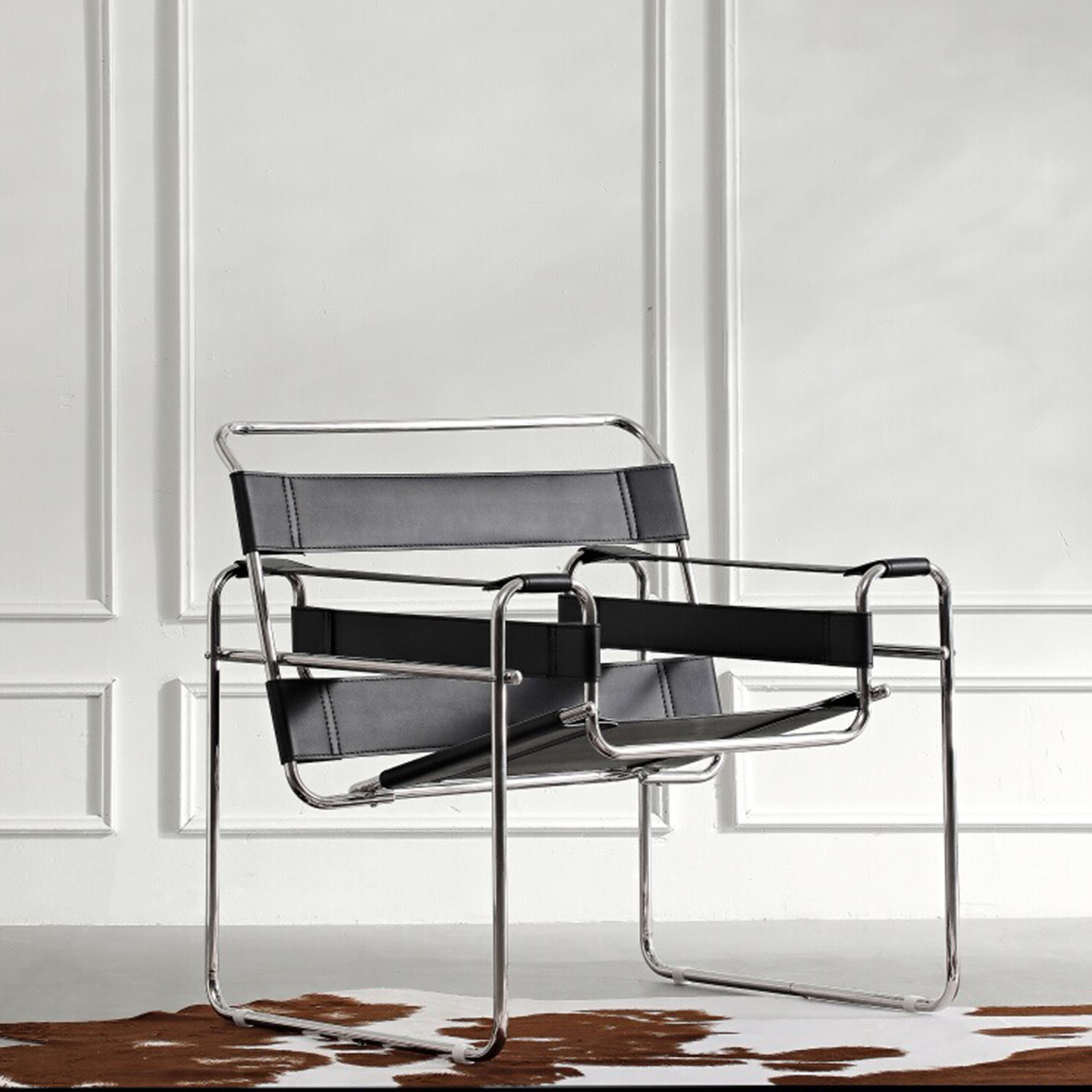 Modern Torvehallerne Accent Armchair Stainless Steel Frame Ivy Bronx