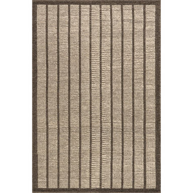 Eva Block Stripe Wool Area Rug