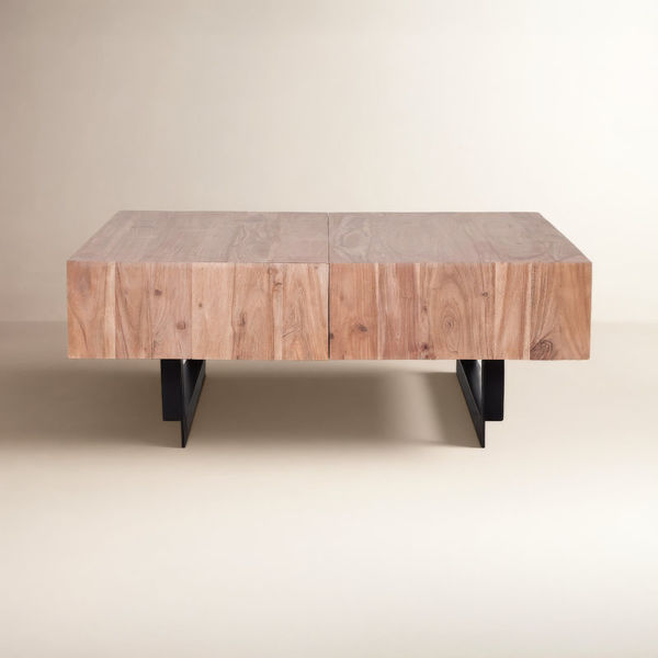 Mullins Extendable Sled Coffee Table with Storage
