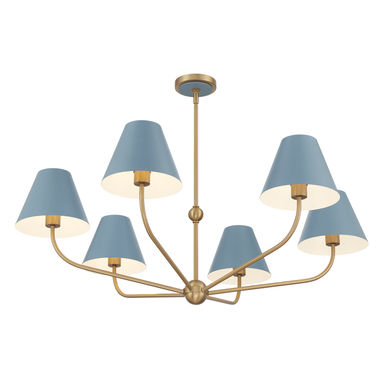 Mercer41 Ksyn 6 Light Vibrant Gold Chandelier | Wayfair