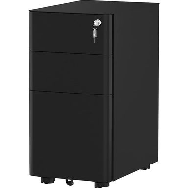 Inbox Zero Domeniks 3-Drawer Mobile Vertical Filing Cabinet & Reviews | Wayfair