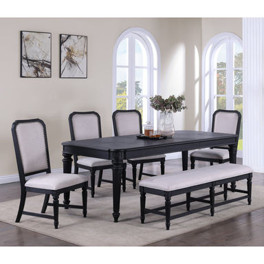 Chartres 6 - Person Four Leg Dining Set
