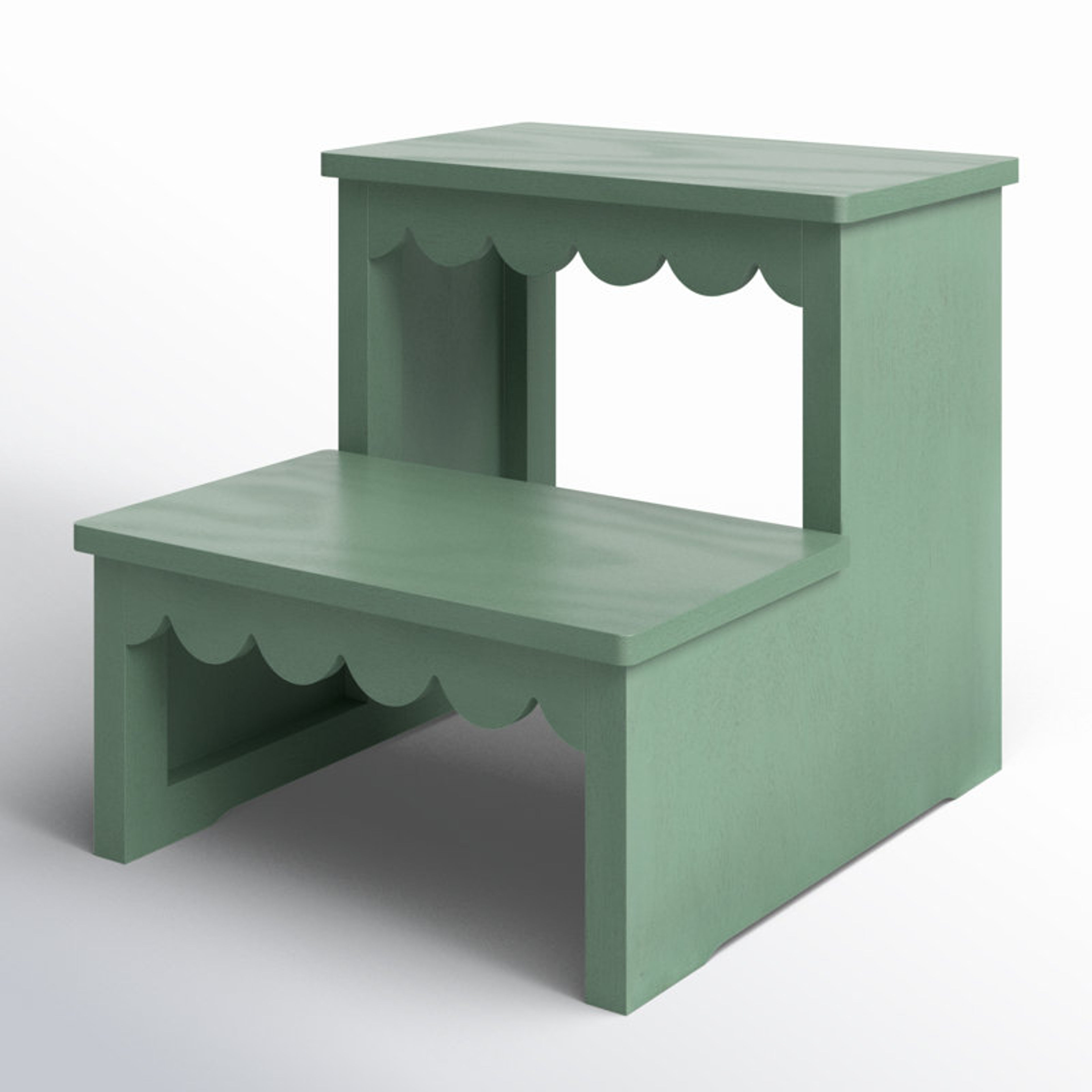 Edan 2-Step Sage Green Step Stool - Charming Home Accent