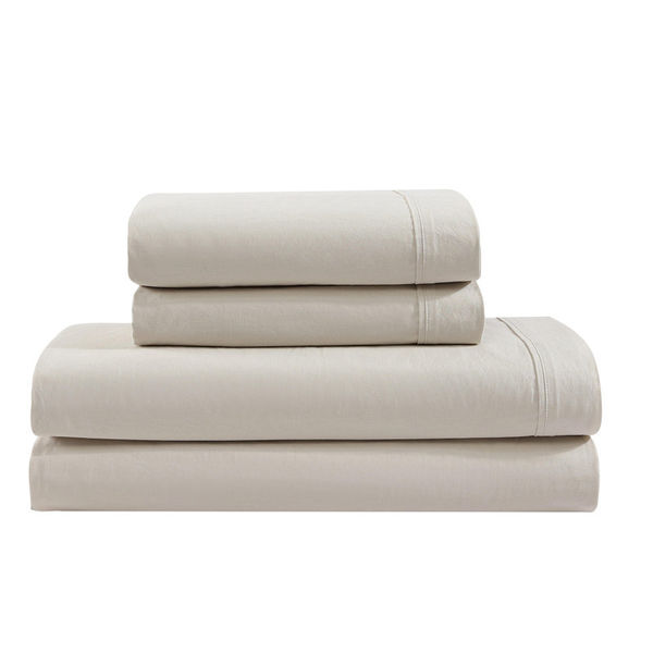 Calvin Klein Washed Cotton Percale Sheet Set