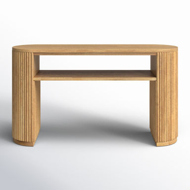 Fitzroy - Modern Natural Acacia Console Table | Joss & Main