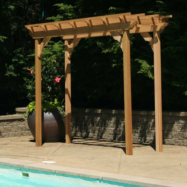 Millwood Pines Tignall Solid Wood Pergola & Reviews | Wayfair