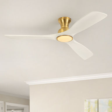 Wrought Studio™ Karlena 52'' Ceiling Fan with Light Kit and Remote Control & Reviews | Wayfair
