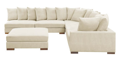 Bonsell 6 - Piece Corduroy Sectional