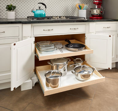 Slide-A-Shelf Made-to-Fit Full Extension - Soft Close Rails