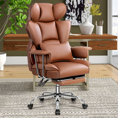 Red Barrel Studio® Faux Leather Executive Computer Chair & Reviews | Wayfair