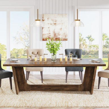 70.9" Dining Table for 6-8 People