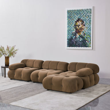 Brayden Studio® Daimion 4 - Piece Upholstered Sectional & Reviews | Wayfair