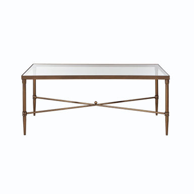 Madison Park Signature Porter 44" Glass Top Rectangular Coffee Table & Reviews | Wayfair