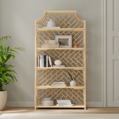 Beachcrest Home™ Alderson 72" H x 37.5" W Solid Wood Standard Bookcase | Wayfair