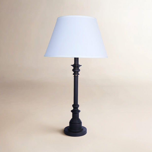 Amice 2 Light Table Lamp With Oil Rubbed Bronze Finish And White Shade