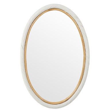 Mardell Wood Flat Wall Mirror