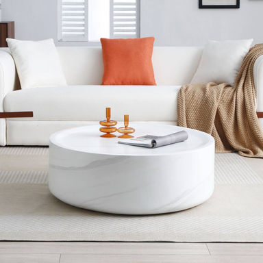 Gracie Oaks Round Modern Coffee Table & Reviews | Wayfair