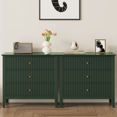 Amberrae Large 3 Drawer Dresser,Set of 2