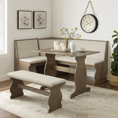 Sasha 5 – Person Upholstered Corner Breakfast Nook