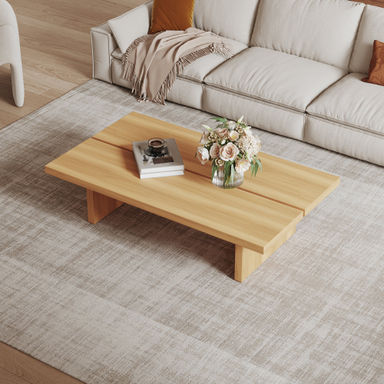 Latitude Run® 47.2" Modern Rectangular Coffee Table, Pretty Wood Texture & Reviews | Wayfair