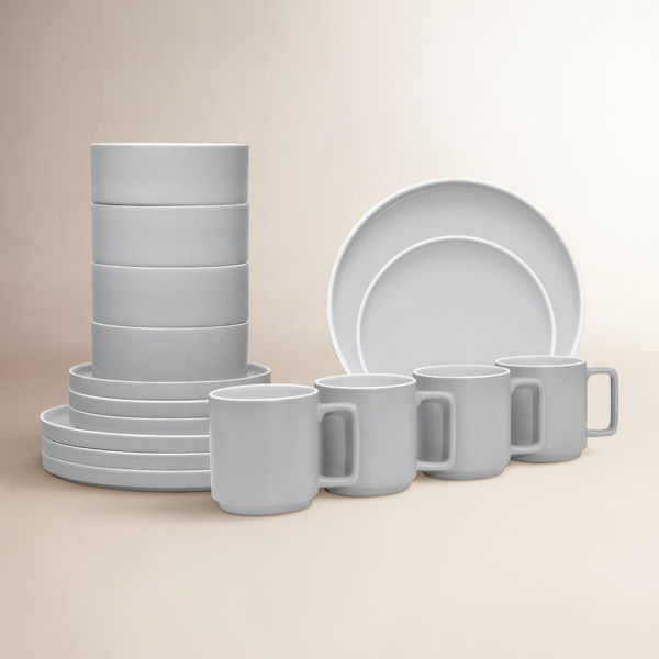 Noritake ColorTrio Stax 16-Piece Dinnerware Set, Service for 4