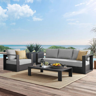 Modway Tahoe Outdoor Patio Powder-Coated Aluminum 3-Piece Set | Wayfair