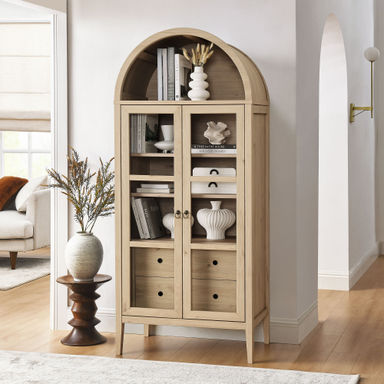 Modway Nolan Tall Arched Storage Display Cabinet & Reviews | Wayfair