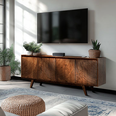 George Oliver Harmony TV Stand for TVs up to 75" Media Console Entertainment Center,