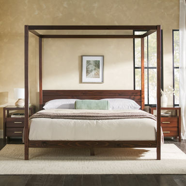 Red Barrel Studio® Hanhalyn Solid Wood Canopy Bed & Reviews | Wayfair