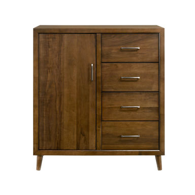 George Oliver Lewellyn 4-Drawer Chest in Walnut