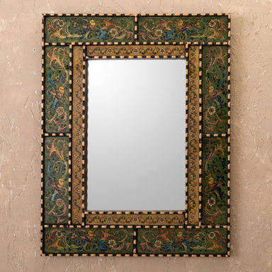 Erzsi Solid Wood Rectangle Mirror