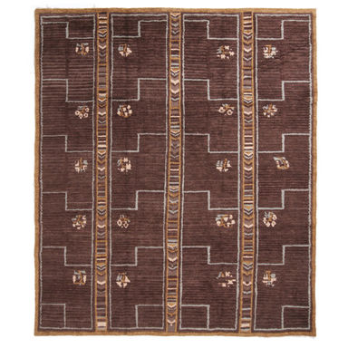 Rug & Kilim's Scandinavian Style Inspired Hand Knotted Contemporary Geometric
