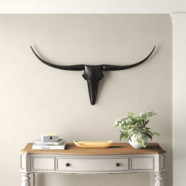 Steer Irregular Unframed Wall Décor
