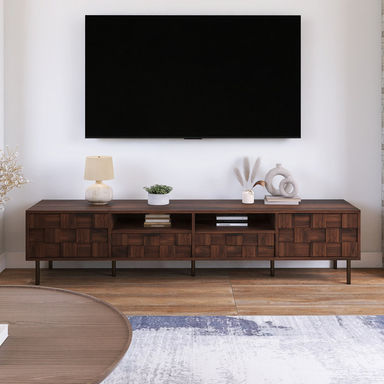 Modern TV Stand For 85'' TV With 2 Drawers