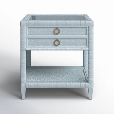 Warwick 2 - Drawer Wicker Nightstand