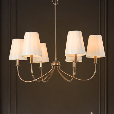Abbiney 6 - Light Shaded Classic Chandelier