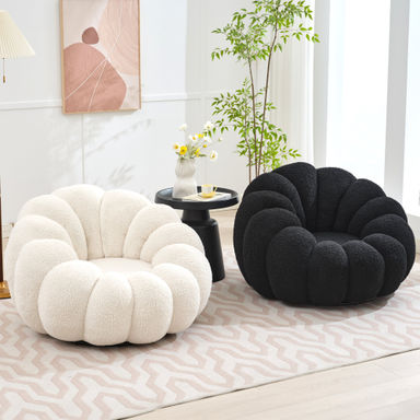 Upholstered Swivel Chair (Set of 2)