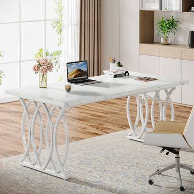 Mercer41 62.99'' W Rectangle Executive Desk & Reviews | Wayfair