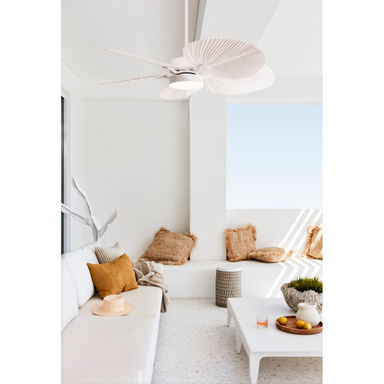 Lucci Air Lusten 52in 5-Blades DC Indoor/Outdoor Ceiling Fan with Remote Control and Light