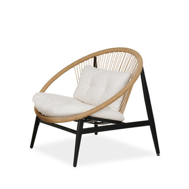 Elinor Steel Outdoor Lounge Chair,Cushions Included