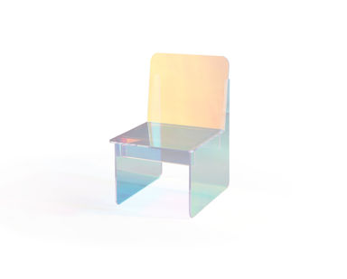 Orren Ellis Sotomayor Iridescent Acrylic Accent Chair | Wayfair