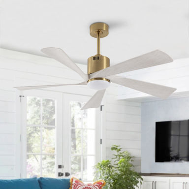 52" 5-Blade Reversible LED Ceiling Fan with Light Kit and Remote Control