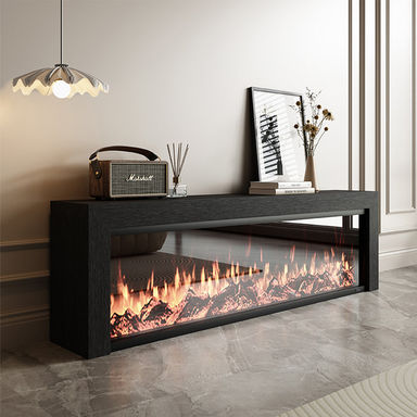 Simple electronic fireplace TV stand