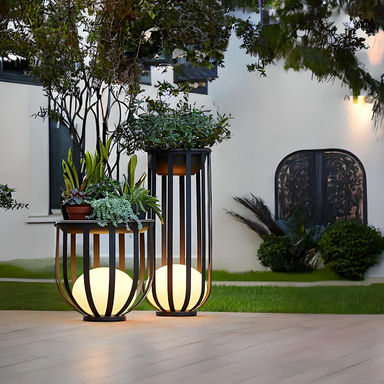 Integrated LED Outdoor Floor Lamp（Set of 2）
