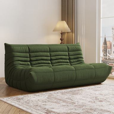 Armless 3-Seat Togo THREE Seater Large Bean Bag Sofa