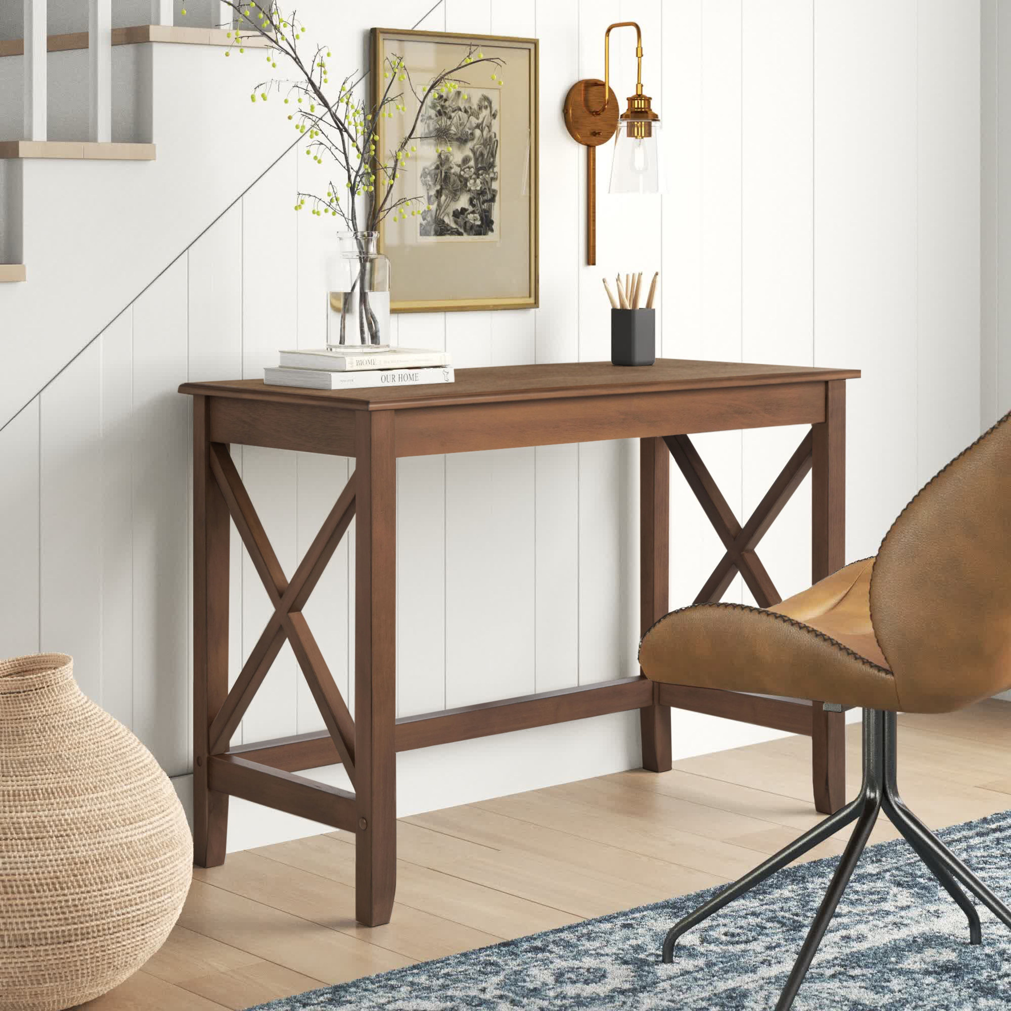 Sand & Stable Kristopher Writing Desk - Modern Home Office | Wayfair